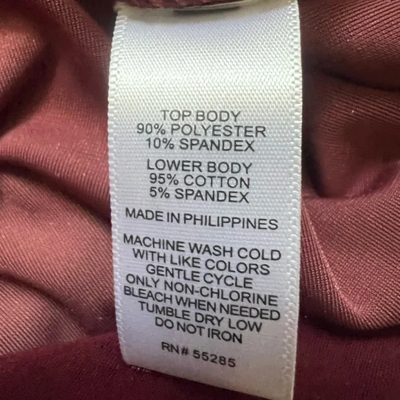 Express Deep Red Velvet Bodysuit Like New! M - Picture 8 of 8